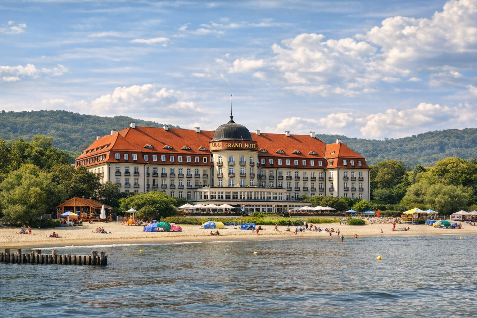 Sopot — Grand Hotel i plaża